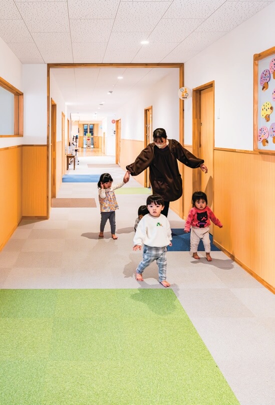 Hallway in front of the nursery room