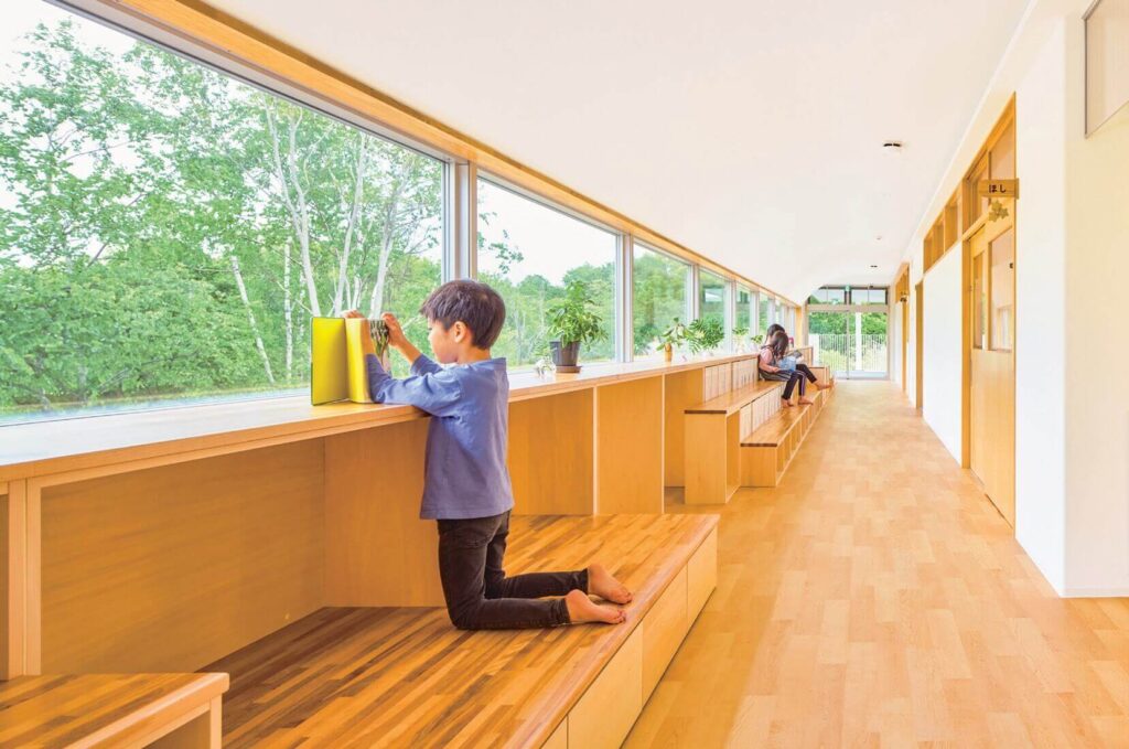 Second-floor hallway