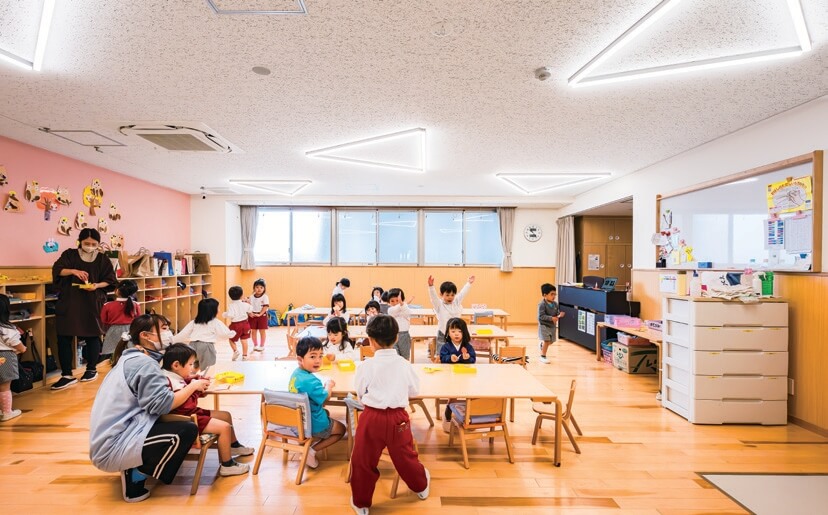 5歳児の保育室。