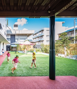 Existing building's corridor side