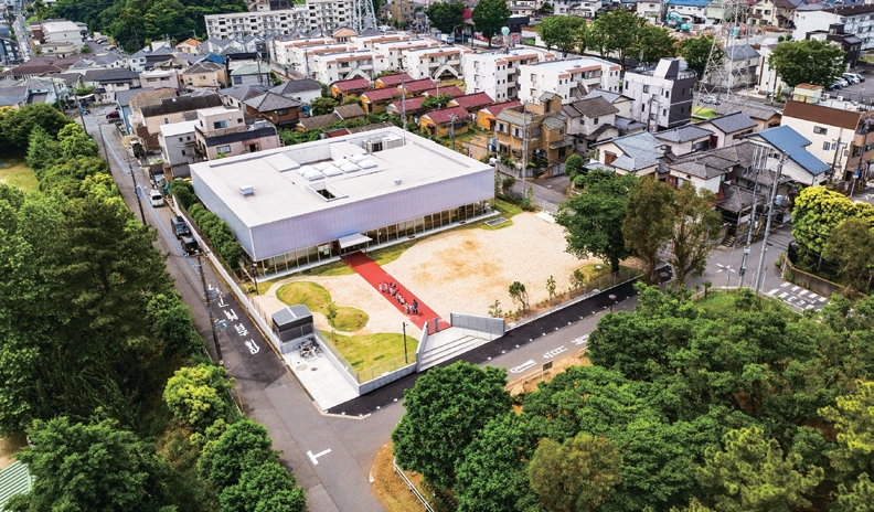 In a residential area