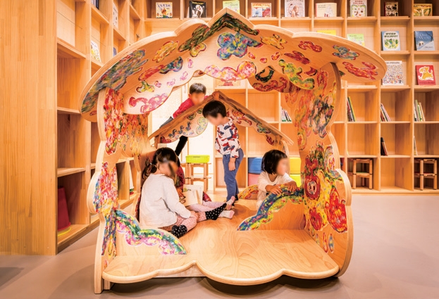 Wooden playground equipment