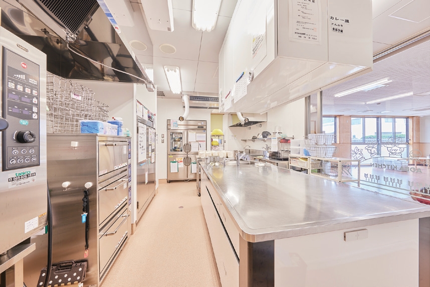 Inside the school building