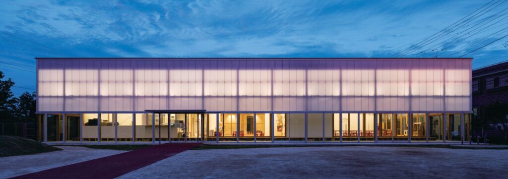 Wooden school building